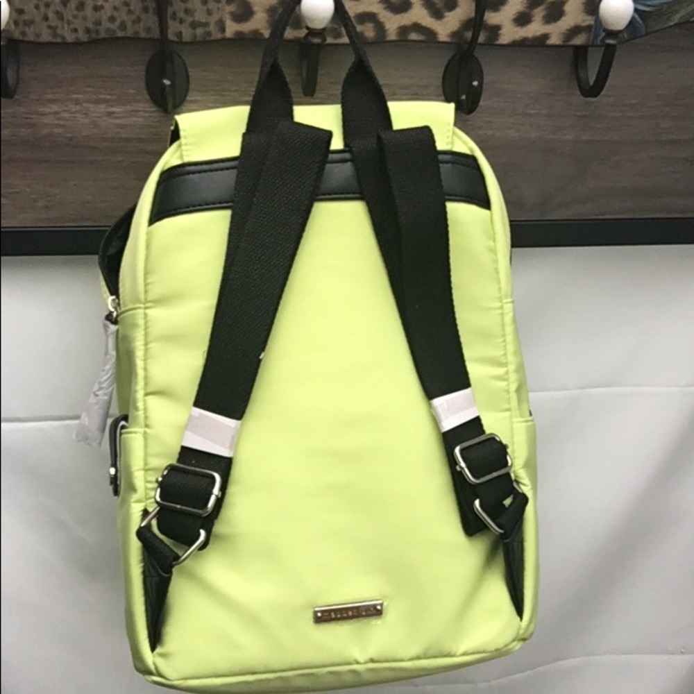 New Madden Girl Back to School Ready Top Flap Nylon Backpack Citrus Green - Picture 5 of 7